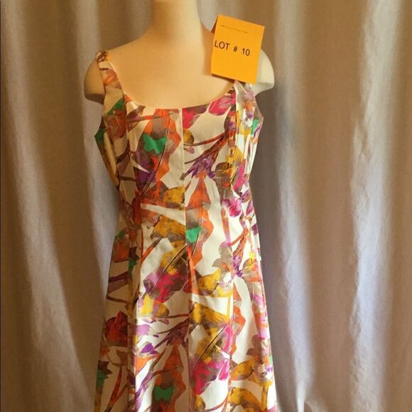 NINE WEST sleeveless cotton dress in size 10 - Picture 2 of 8